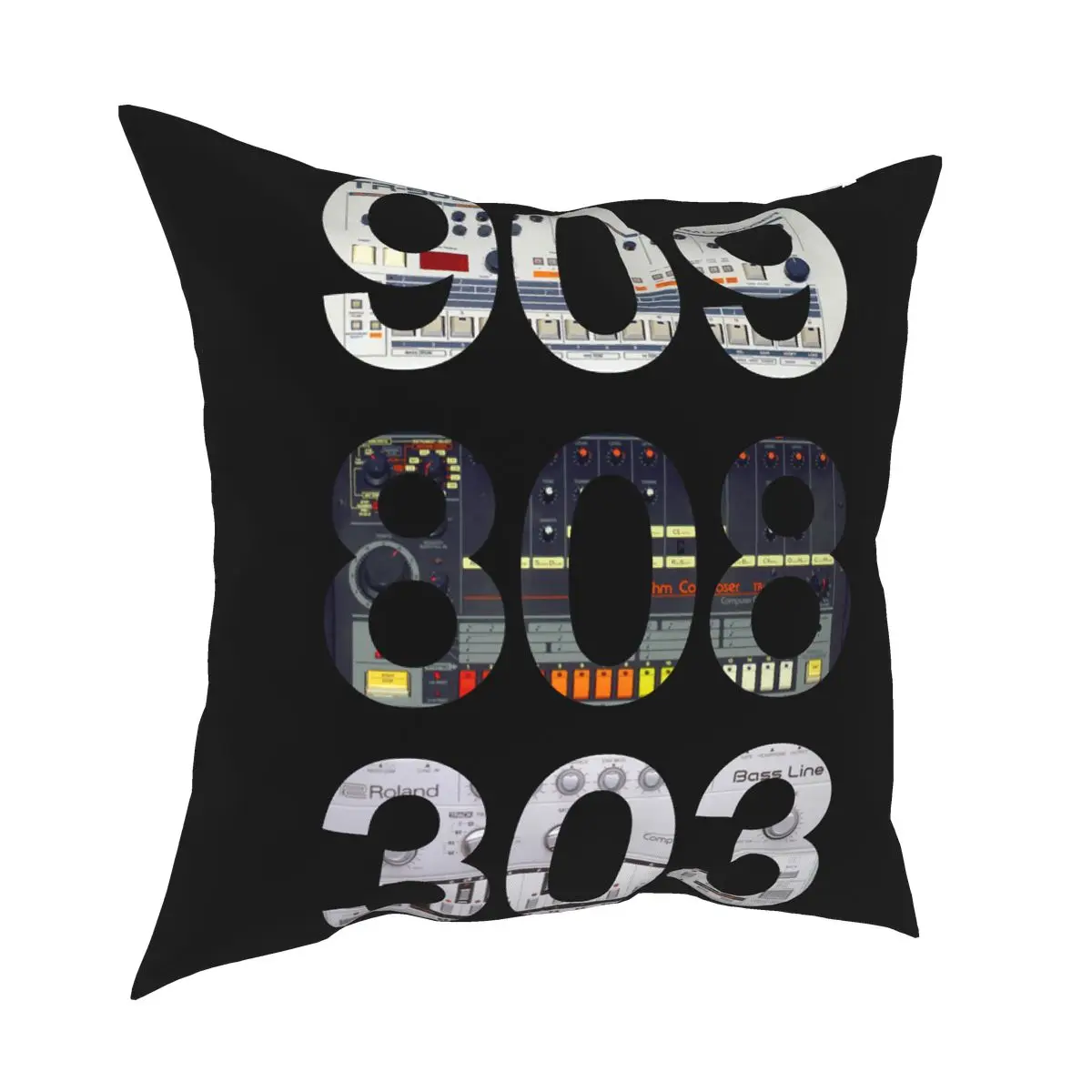 

Roland 909 808 303 Classic Synth Drum Machine Pillow Cover Decoration Cushions Throw Pillow for Home Double-sided Printing