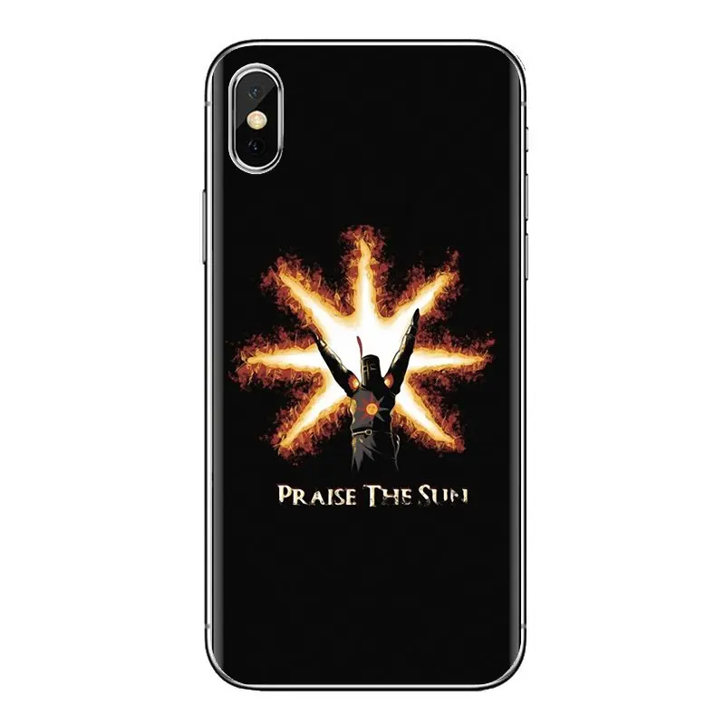 For iPod Touch Apple iPhone 4 4S 5 5S SE 5C 6 6S 7 8 X XR XS Plus MAX Praise the Sun Dark Souls Soft Transparent Cases Covers |