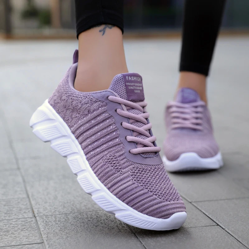 2021 Spring Women Tennis Shoes Sneakers Mesh Gym Sports Feminino Tenis De Mujer Non-Sip Fitness Trainers Cheap Chaussures