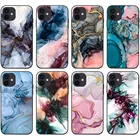 Чехол для iPhone 12 Mini Pro Max 11 Pro Max X XR XS Max 7 8 6s Plus SE 2020, с мраморным узором, акварельный
