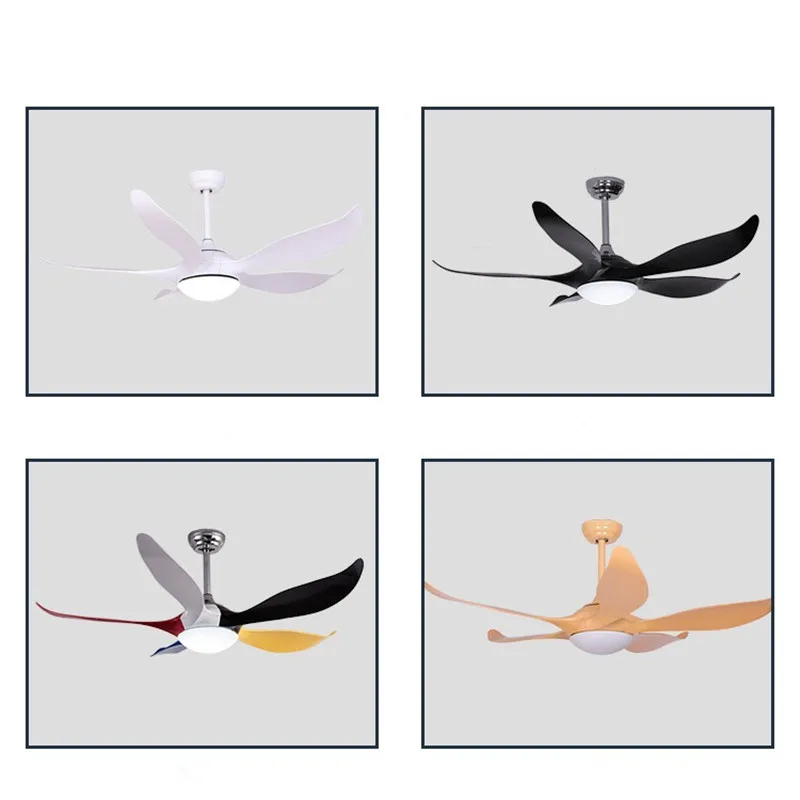 Потолочный вентилятор для спальни гостиной лампа с 52 дюймовым бесшумным