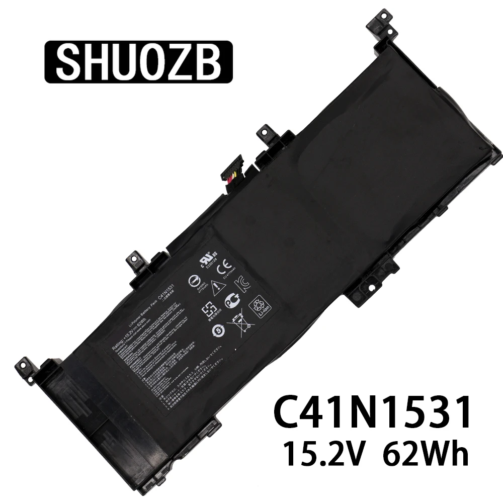 Новый оригинальный аккумулятор SHUOZB для ноутбука C41N1531 15 2 в 62 Втч планшетов Asus GL502VS