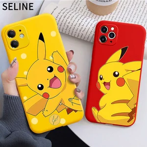 pokemon cartoon pikachu cell iphone case aesthetic trends for iphone se 2020 x xs 12 11 pro max xr 7 8 plus 6 6s free global shipping