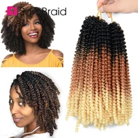 sambraid 8 inch spring twist crochet hair extensions crochet braids passion bomb twist synthetic braiding hair
