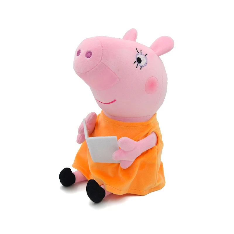 

Genuine Peppa Pig Plush Toy George Daddy Mummy Grandpa Granny Pig Stuffed Animals Doll Pillow Children's Backpack for Kids Gift