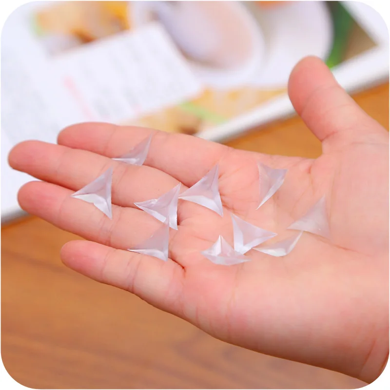 

50pcs PVC transparent corner Dustproof Plug Wardrobe Cabinet drawer pad household cleaning tool