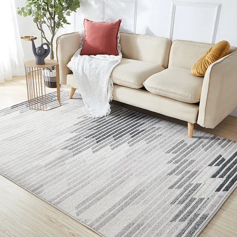 

Nordic Ins Concise Living Room Carpet Light Luxury Bedroom Rug Modern Sofa Coffee Table Floor Mat Large Area Polypropylene Rug