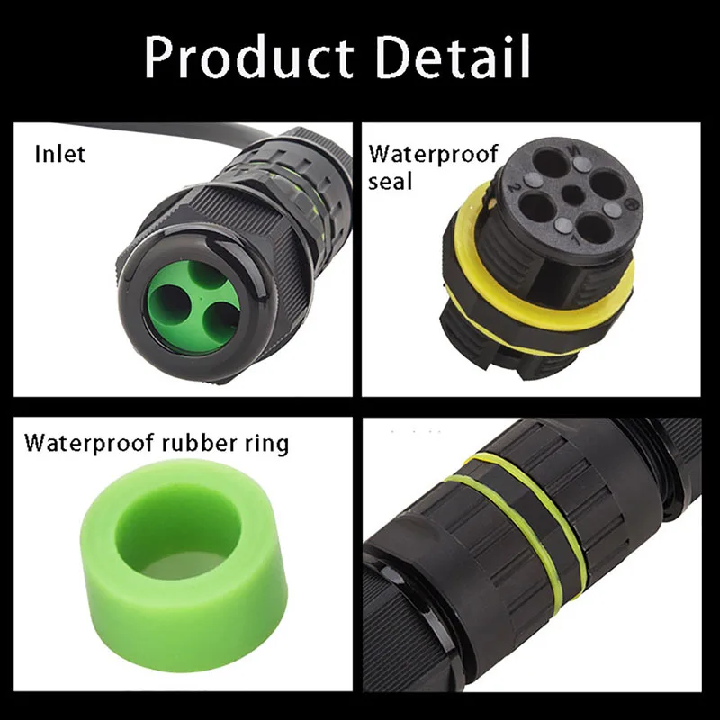 Кабельный соединитель M16 IP68 3-штырьковый 2-штырьковый 3 5-10 2 мм переменный ток