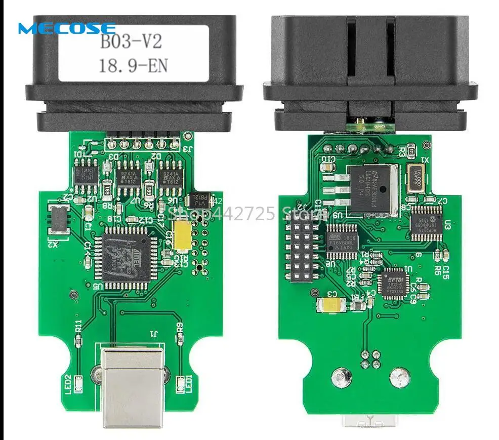 Кабель диагностический v2v3 для Kline и CAN шины 2019 ATMEGA162 + 16V8B FT232RQ|Кабели коннекторы