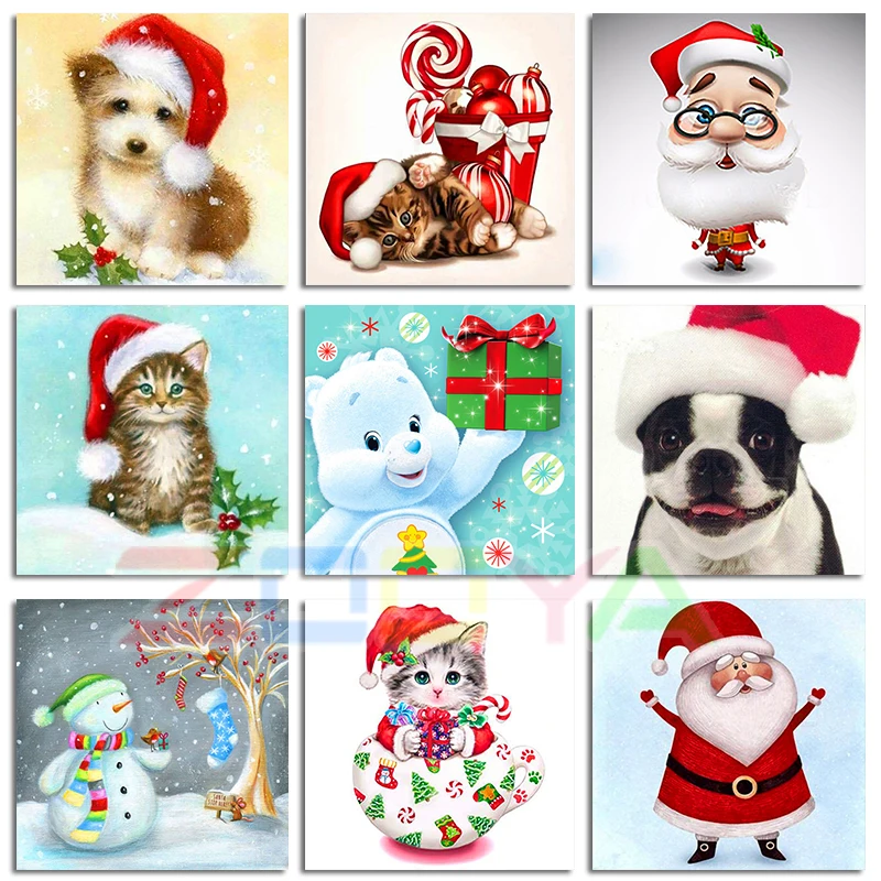 Алмазная 5D Вышивка сделай сам вышивка крестиком Санта-Клаус украшение для дома