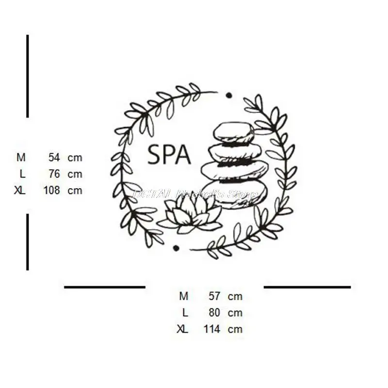 Спа Wellness Стикер Салон Красоты Сексуальная Девушка Наклейка Плакаты Виниловые