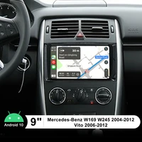 latest 9 android10 car audio auto radio head unit central multimedia 1 din for mercedes benz w169 w245 2004 2012 vito 2006 2012