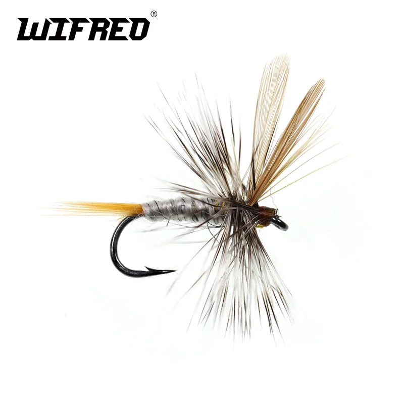 Wifreo 10 шт. #14 коричневого и серого цвета тела Адамса из Yo Fly форель Сухой Мушки