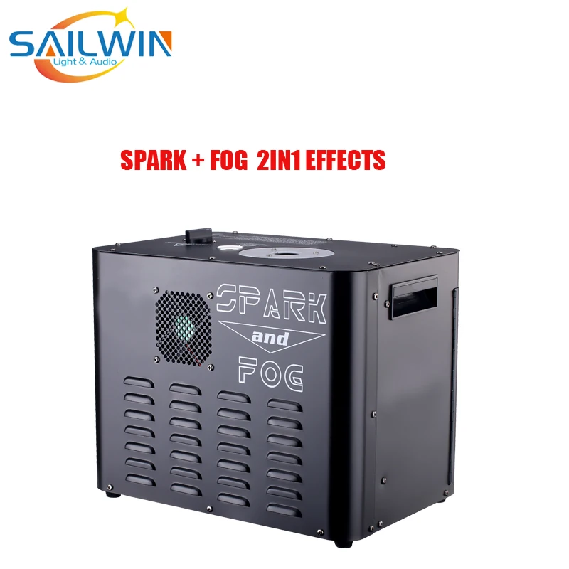 Новый 2в1 туман + Искра фонтан холодных искр для сцены машина фейерверков DMX пульт
