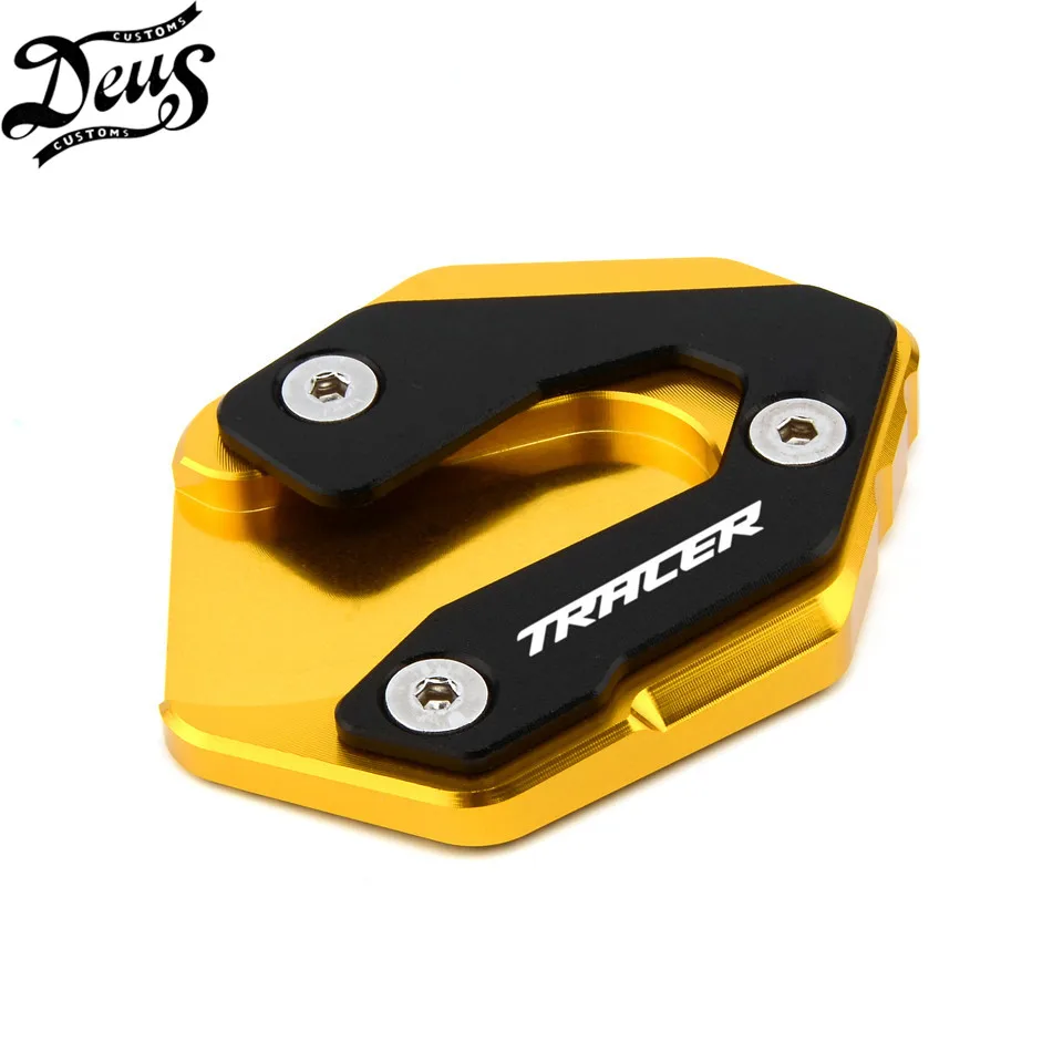 

High Quality Accessories For Yamaha MT09 Tracer MT-09 Tracer 2015 2016 2017-2020 Motorcycle Kickstand Kick Stand Plate with Logo