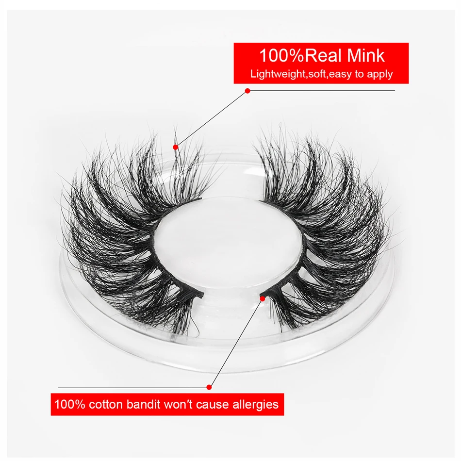 3D Mink Eyelashes Fluffy Natural False Eyelashes Without Damage Handmade False Eyelashes Reusable Eye Extension Makeup Tools