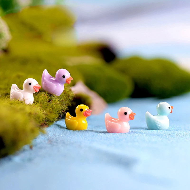 

10Pcs Cute Lovely Simulated Animal Resin Little Yellow Duck Pendant Charms Cartoon Jewelry Findings DIY Earrings Keychains C110
