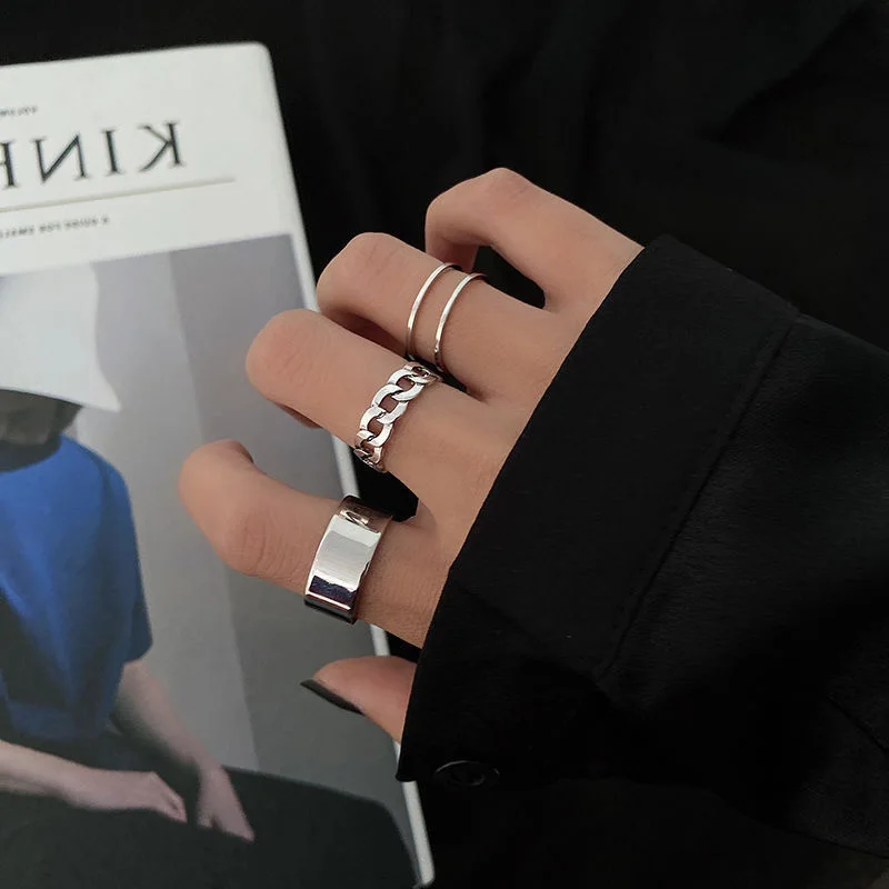 Кольцо регулируемое в стиле хип-хоп винтажное ювелирное изделие готическом для