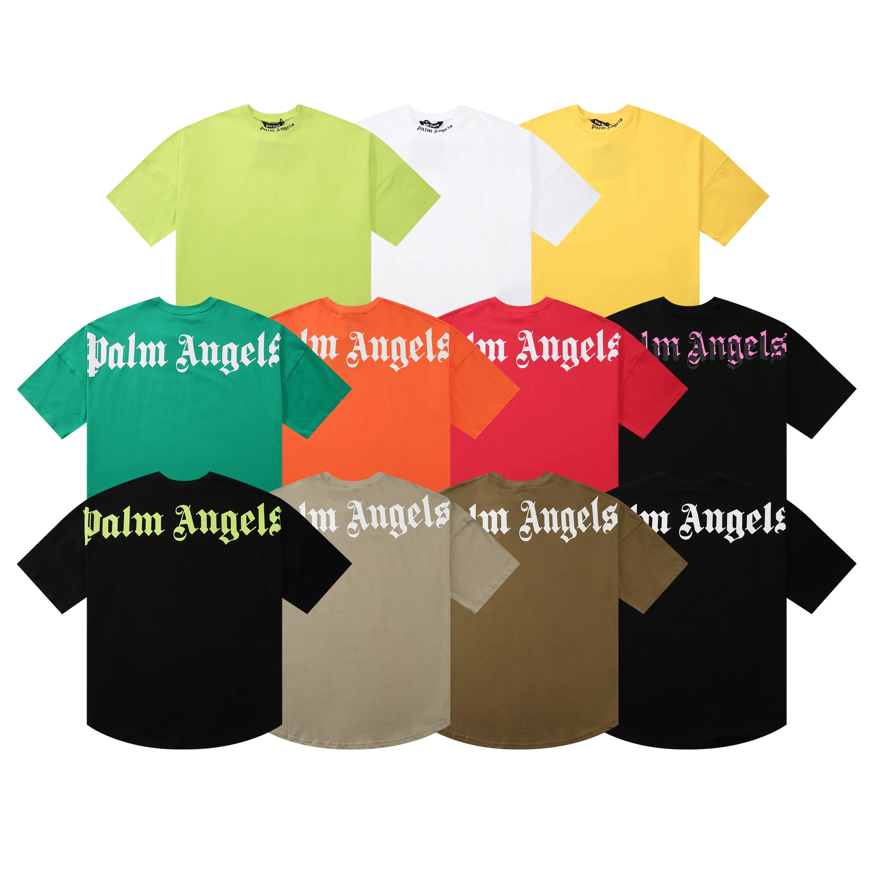 Palm Angels 21SS логотип с короткими рукавами буквенным принтом футболка для мужчин и