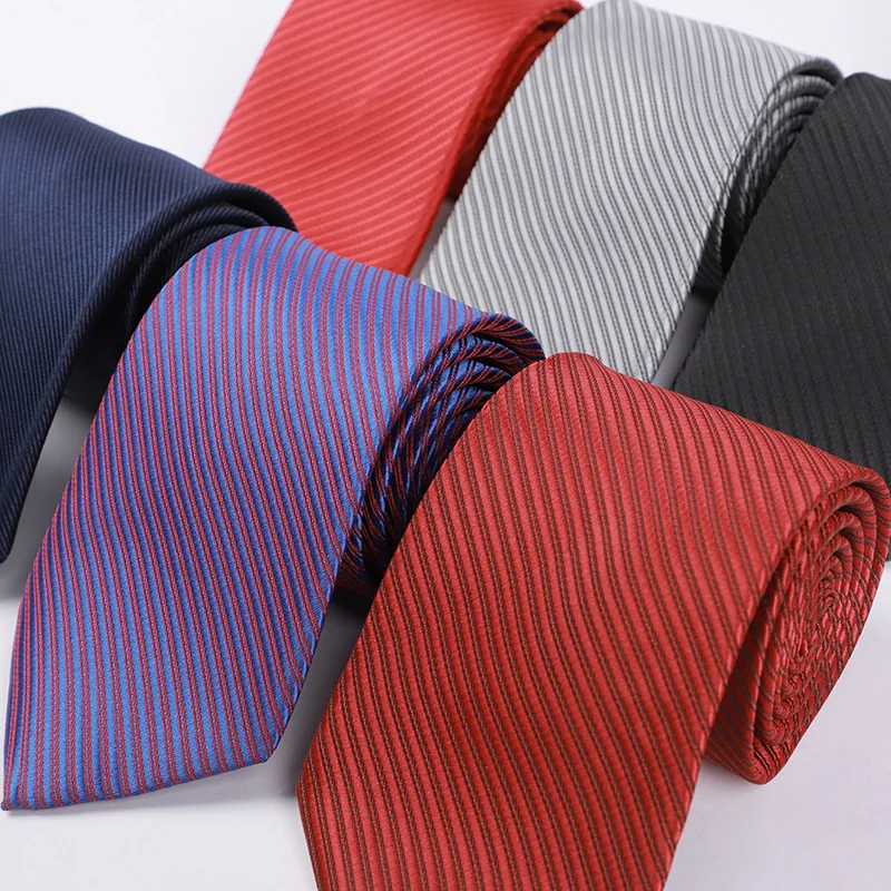 

Men Solid Purple Royal Blue striped Classic Ties Formal Striped Business 8cm Slim Necktie for Wedding tie Skinny Groom Cravat