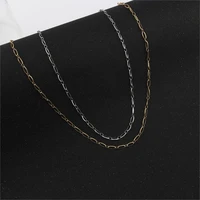 stainless steel goldsilver color link chains necklace bulk cable diy mask glasses chain jewelry making findings diy supplies