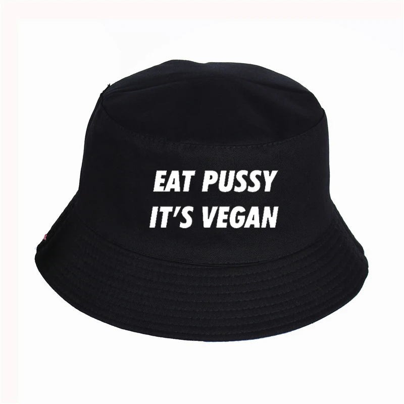 eat pussy его веганский принт мужская женская панама, шляпа-Панама высокого качества Новая Кепка солнцезащитный козырек рыбалка, рыбак шляпа