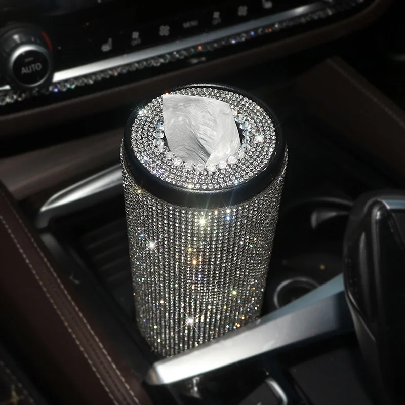 Шикарная Хрустальная Автомобильная необычная коробка для салфеток Алмазная туба для бумажных полотенец Авто держатель тканевой бумаги чехол для дома для девочек автомобильные аксессуары