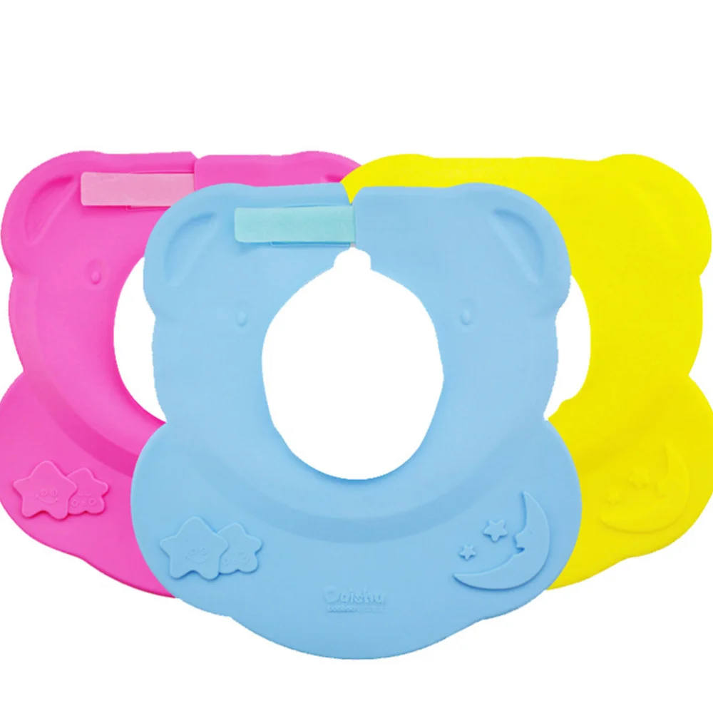 1 шт. детская шапочка для ванной силиконовая Регулируемая Шапочка шампуня