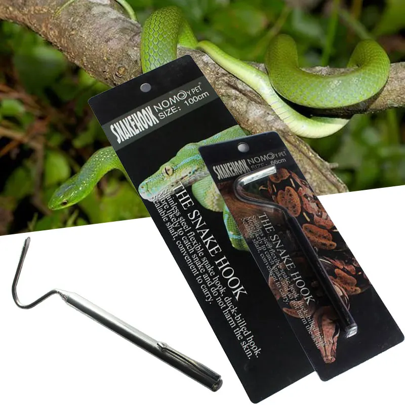 Ловли инструменты из нержавеющей стали Змеиный крючок длинная ручка щипцы