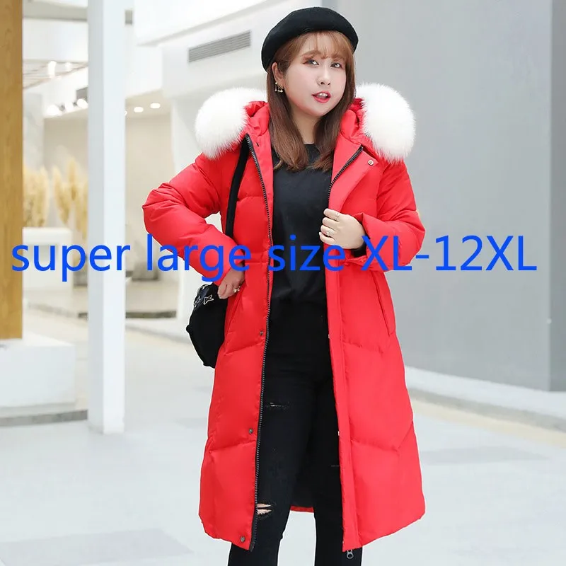 Новое поступление модная Высококачественная пуховая куртка больших размеров