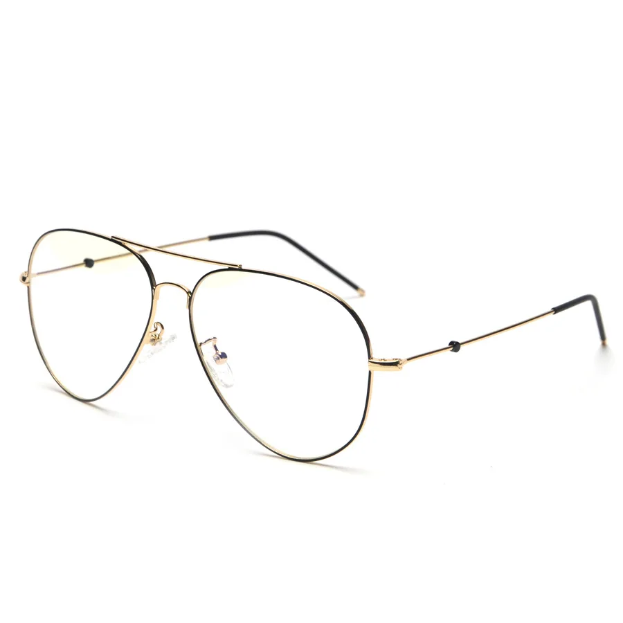 Zerosun авиационные очки оправа для мужчин и женщин прозрачные линзы модные женские
