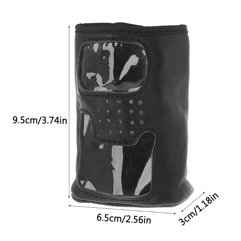 

Anti-scratch Soft Leather Case Walkie Talkie Protective Cover for Yaesu VX-6R/7R VX-6E Handheld Two-way Radio