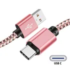 Кабель USB Type-C для One Plus 7, 6, 5t, быстрая зарядка QC3.0, кабель USB C для Samsung Galaxy S21, S8 Plus, A32