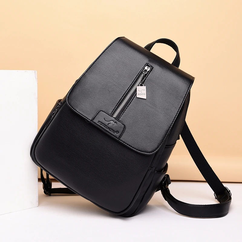 Женские кожаные рюкзаки высококачественные Sac A Dos для девочек винтажные женские