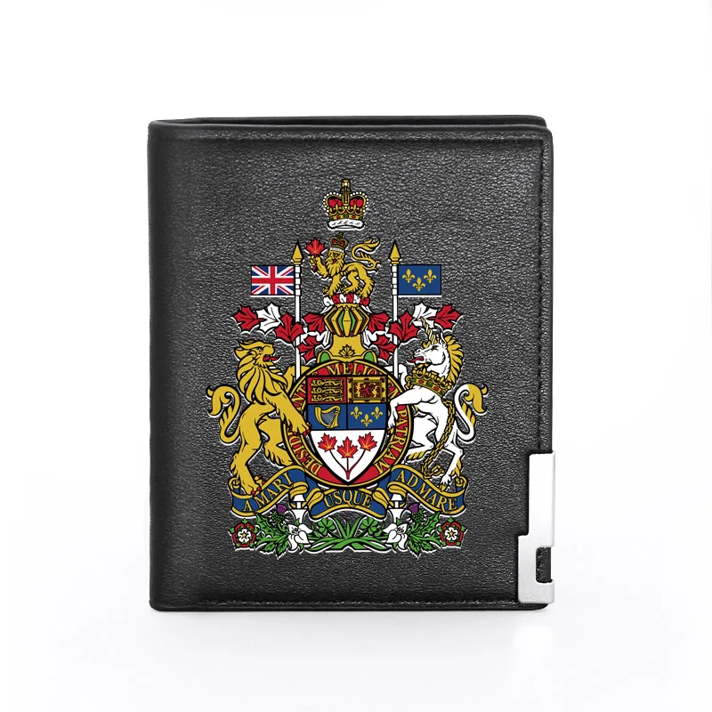 

Quality British National Emblem Printing Men Women Leather Wallet Billfold Slim Credit Card/ID Holders Money Bag Short Purses