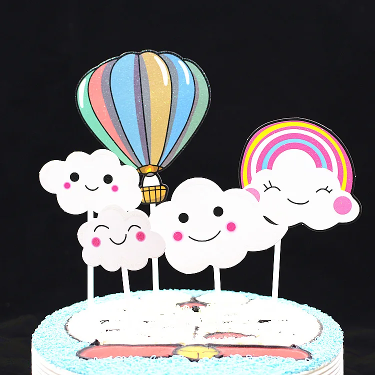 Топпер для торта на день рождения милый торт флаг детский душ девочек сделай сам