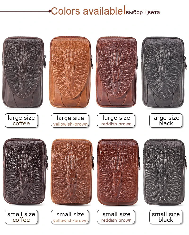 Genuine Leather Men's Waist Fanny Pack Mobile Phone Pouch Soft Cowhide Cross Body Zipper Money Purses Hip Bum Belt Bags For Men