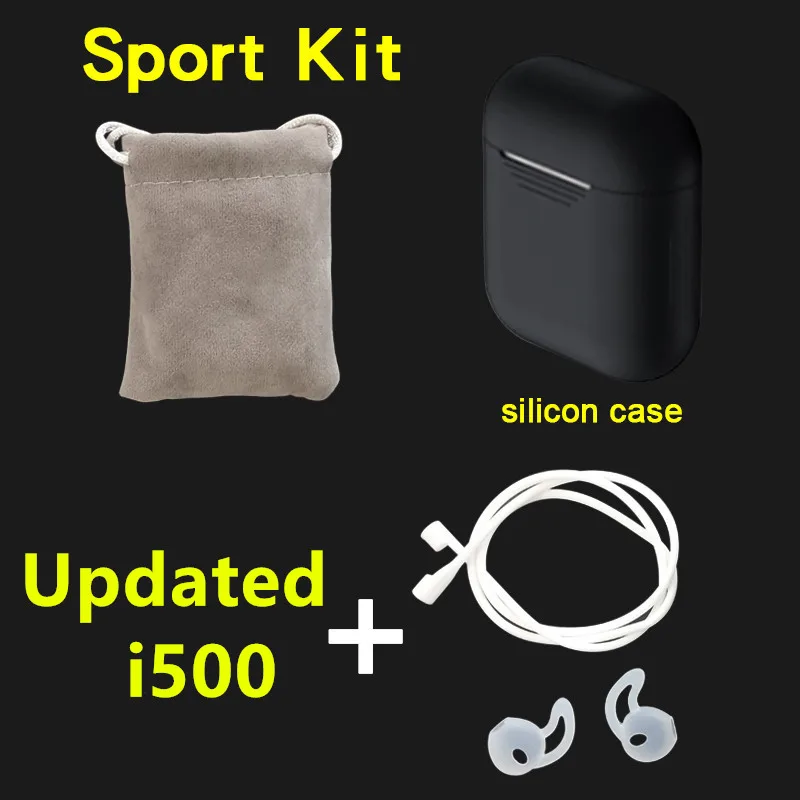 Updated i500 black Обновленный i500 TWS/i500x TWS Беспроводной Bluetooth гарнитуры TWS i500 pk i200 TWS i9000 TWS i500 - Цвет: Updated i500 black