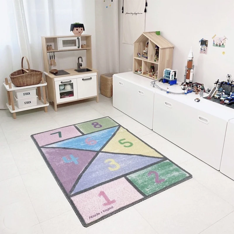 100x145cm Non-slip Baby Child Room Creeper Mat Infant Game Tent Pad Restaurant Hotel Area Rug | Дом и сад