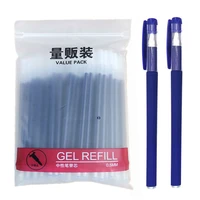 102pcslot office gel pen refill set 0 5mm blue black red ink rod for handle gel pen refill school writing stationery
