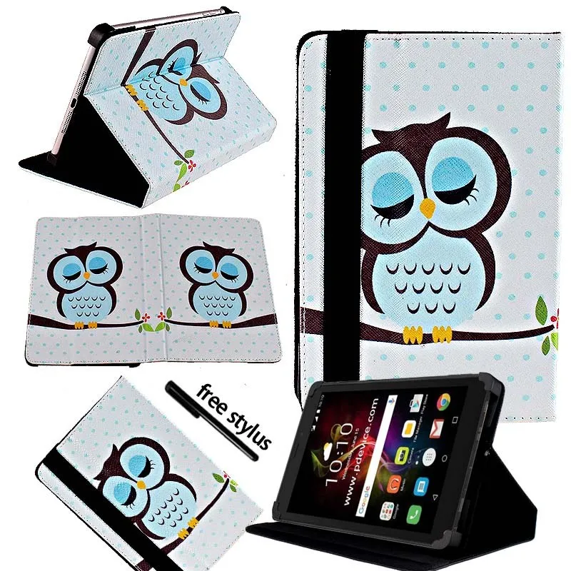KK&LL для Alcatel Pixi 4 7 дюймов-кожаный чехол-подставка для планшета+ Бесплатный стилус