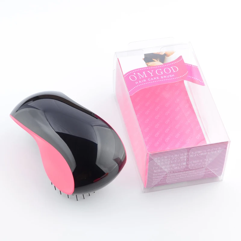 S форма модные мягкие зубы распутывающая Расческа Щетка для волос 4 вида цветов