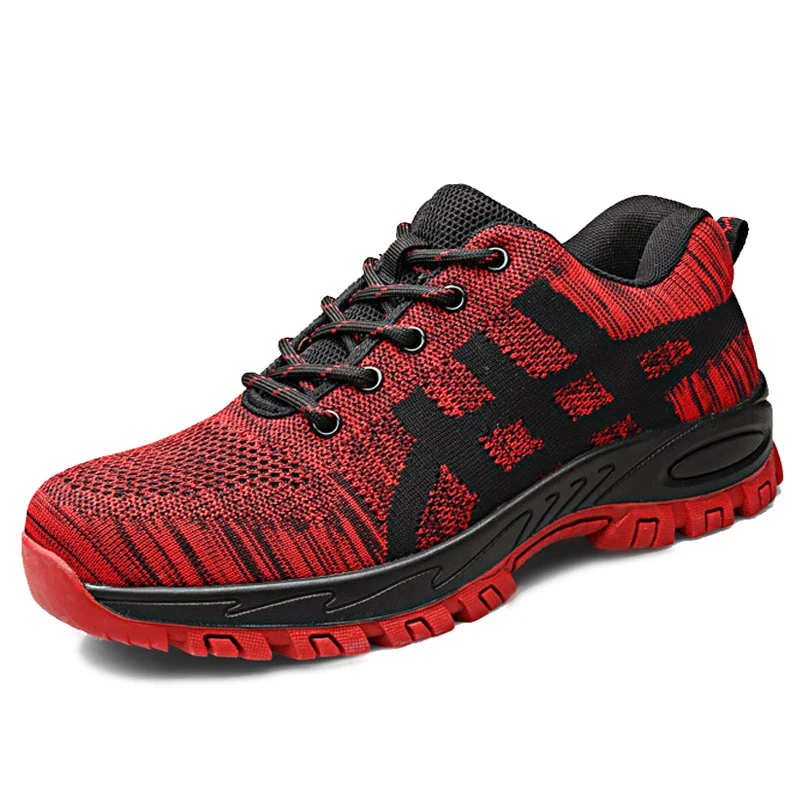 

Dropshipping Puncture-Proof Safety Shoes Indestructible Non-slip Steel Toe Work Shoes Outdoor Breathable Men Shoes