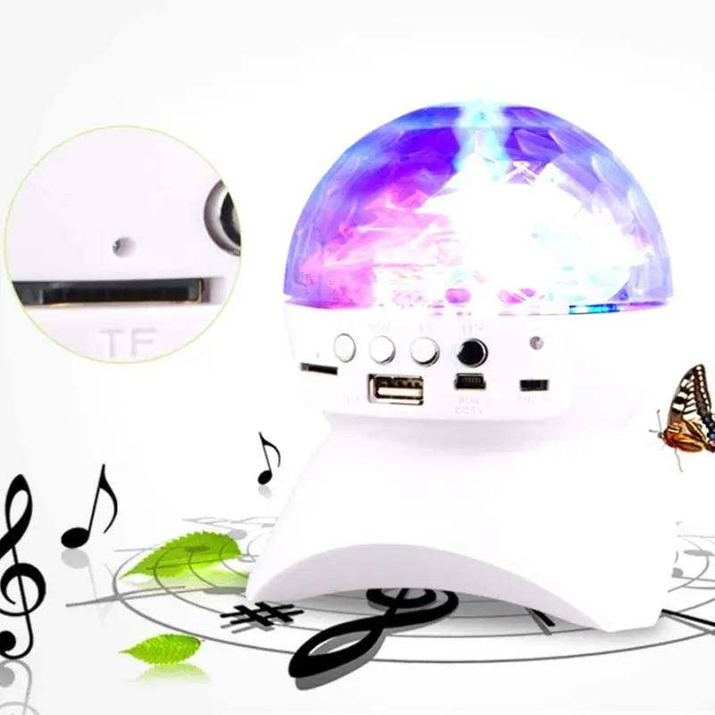 Беспроводной Bluetooth Динамик сценический светильник Rgb светодиодный хрустальный