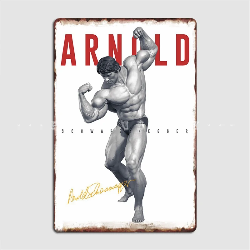 Arnold Schwarzenegger Metal Sign Plaques Retro Cinema Kitchen Club Bar Tin Posters |