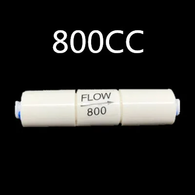 800CC 300CC 450CC 800CC 1500CC RO система подачи сточных вод ограничитель 1/" OD шланг обратного осмоса быстрая установка труб - Цвет: 800CC