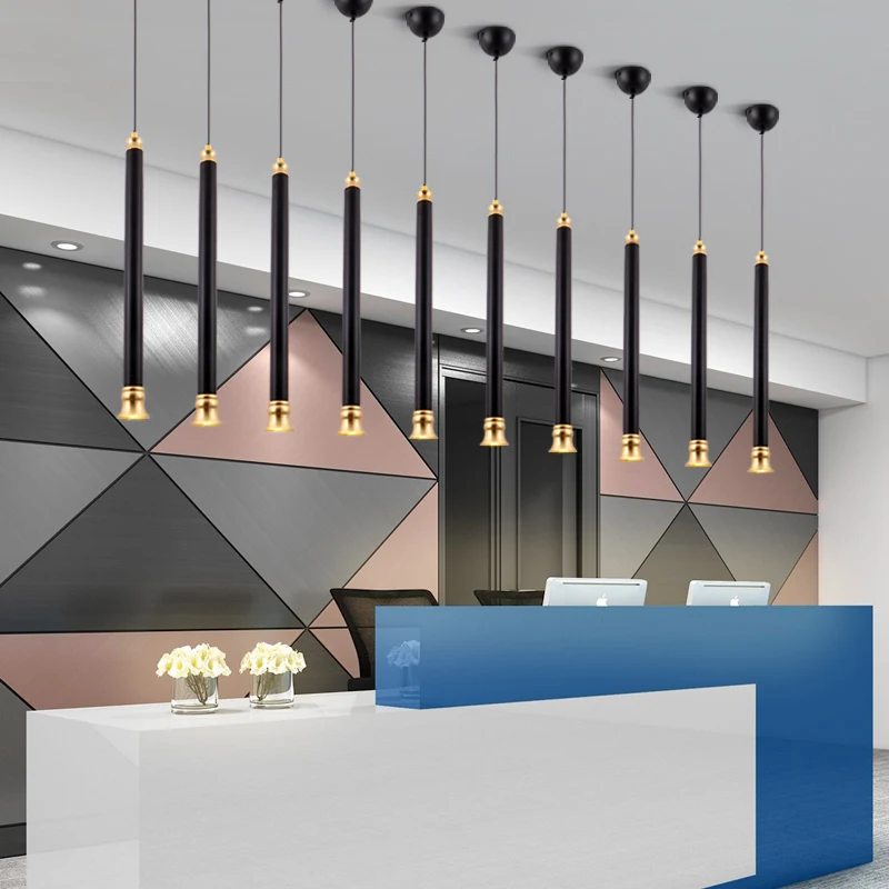 Креативная уникальная светодиодсветодиодный Подвесная лампа в форме трубы