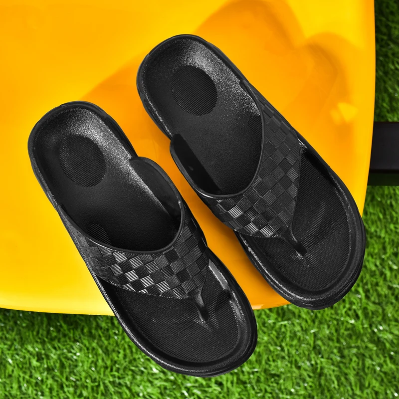

2021 Men Slipper Brand Slippers Summer Slides Open Toe Flat Casual Shoes Leisure Sandal Beach Flip Flops bathroom anti-skid