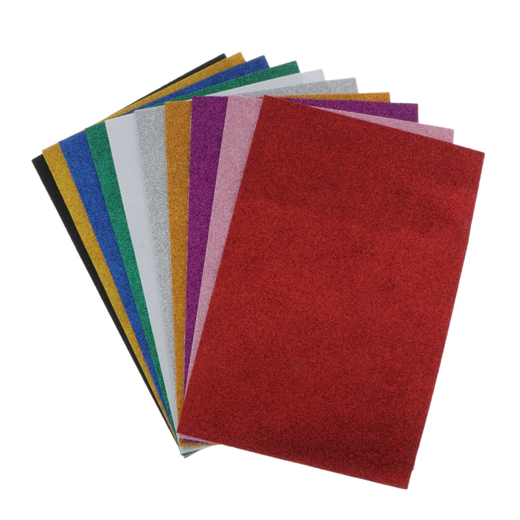 

Pack 10pcs EVA Foam Sheets Crafting Sponge for DIY Projects Parties Cosplay