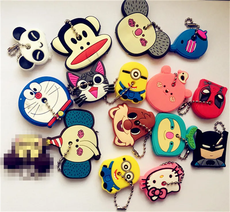 1 шт. мультяшный силиконовый защитный чехол для ключа пылезащитный держатель